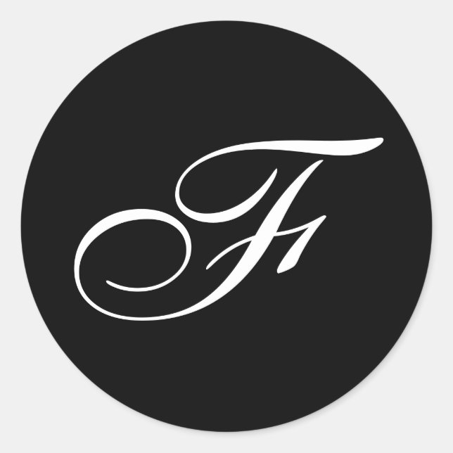 F Monogram Stickers (Front)