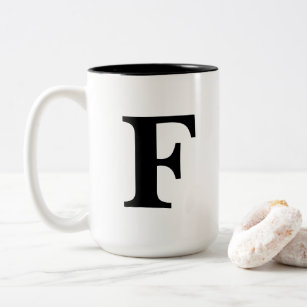 "F" mug