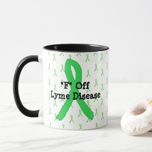 F Off Lyme Disease Coffee Mug (With Donut)