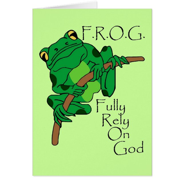 F.R.O.G. Fully Rely On God #1 (Front)