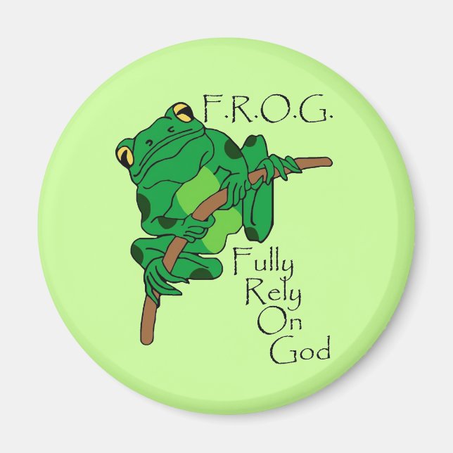 F.R.O.G. Fully Rely On God #1 Magnet (Front)