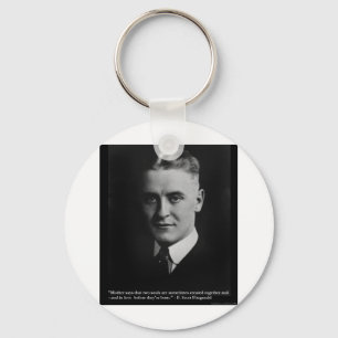 F Scott Fitzgerald Two Souls Gifts, Tees, Etc. Key Ring