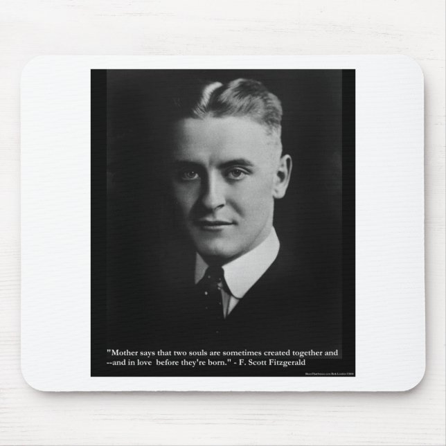 F Scott Fitzgerald Two Souls Gifts, Tees, Etc. Mouse Pad (Front)
