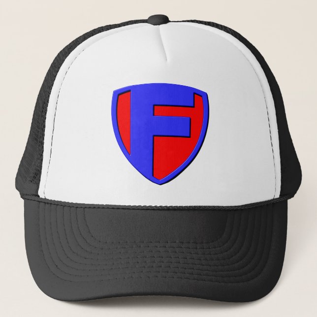 F TRUCKER HAT (Front)