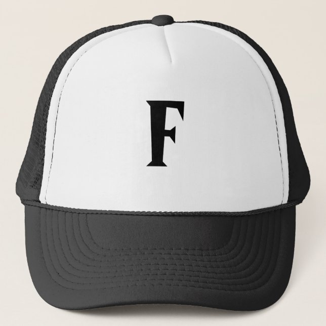 F TRUCKER HAT (Front)