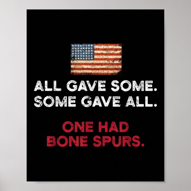 F Trump Shirt - Cadet Bone Spurs  Poster (Front)