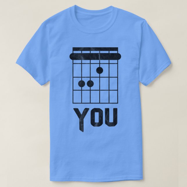 F You Guitar Chord Chart Funny Guitarist Tee 724 (Design Front)