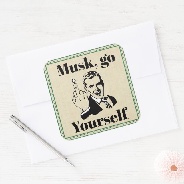 F You Musk Sticker (Envelope)