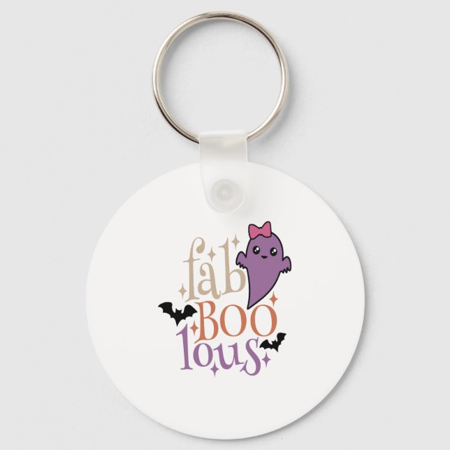 Fa BOO Lous Fa BOO Lous Halloween Ghost Key Ring (Front)