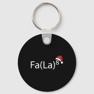 Fa La 8 Funny Christmas Carol Math Teacher Santa H Key Ring