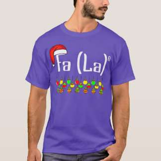 FA (LA)8 Funny Christmas Santa Fa La Math Gifts Me T-Shirt
