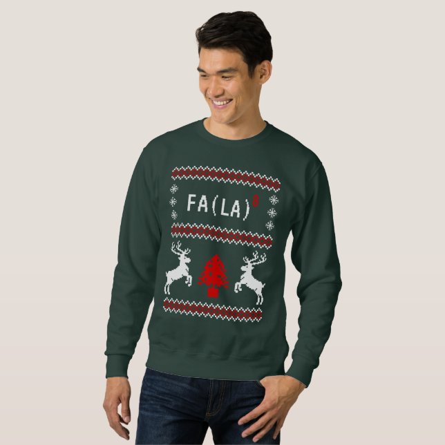 FA(LA)8 Funny Math Ugly Christmas Sweater (Front Full)
