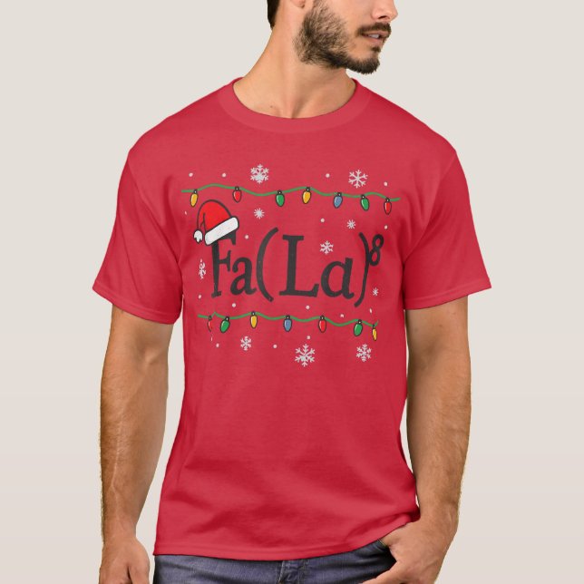 FA LA 8 Funny Matheacher Christmas Ugly Sweater Pa (Front)