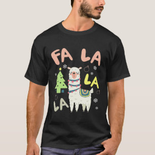 FA LA Christmas Noel Llama Singing T-Shirt