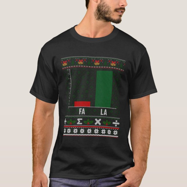 Fa La Graph Ugly Christmas Sweater Math Teacher Gi (Front)