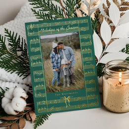 Fa La La Bow Vintage Sheet Music Photo Christmas