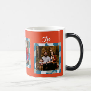 Fa La La Christmas Funny 3 Photo Collage Magic Mug
