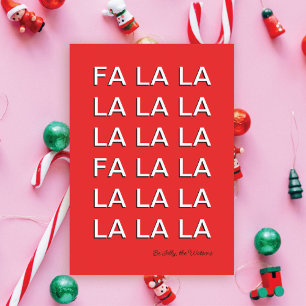 FA LA LA CHRISTMAS HOLIDAY CARD