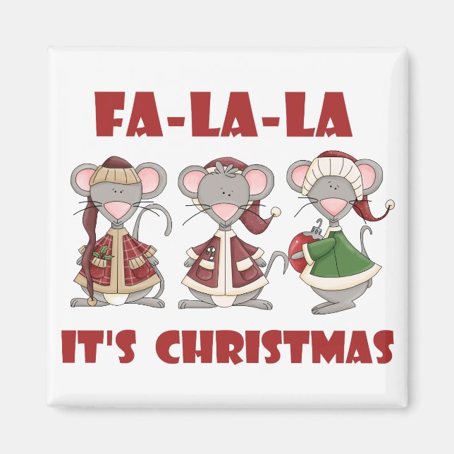 Fa La La Christmas T-shirts and gifts Magnet (Front)