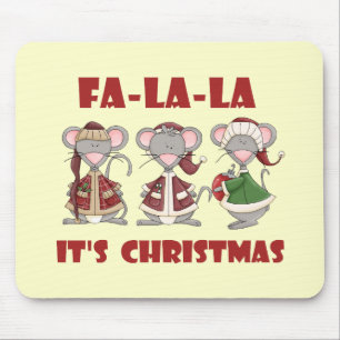 Fa La La Christmas T-shirts and gifts Mouse Pad