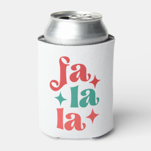 Fa La La - Festive Holiday Typography Design Can Cooler