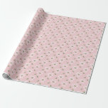 Fa La La Festive Holly Christmas Wrapping Paper<br><div class="desc">Festive holly with fa la la geomtrically arranged</div>