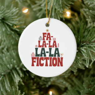 Fa-la-la Fiction Festive Tree Keepsake Ceramic Tree Decoration