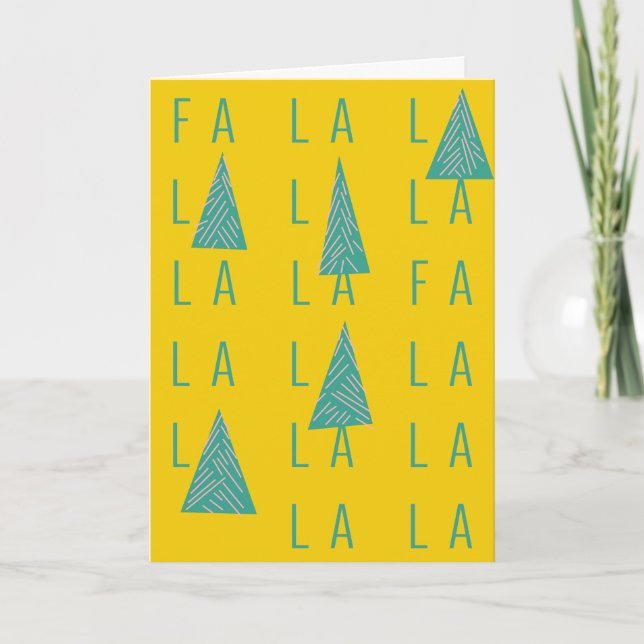 FA LA LA FOREST CHRISTMAS CARD (Front)