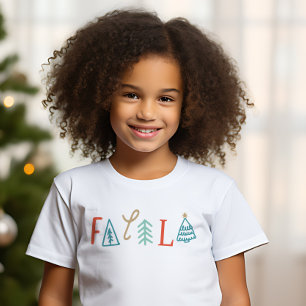Fa La La Funny Christmas Tree Holiday T-Shirt