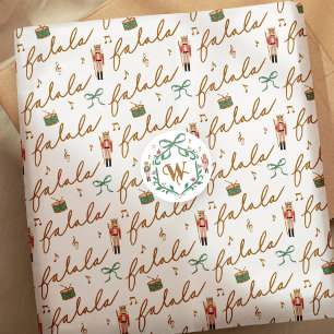 Fa La La Girly Christmas Nutcracker Bow Music  Tissue Paper