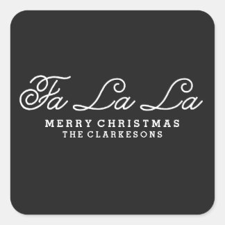 FA LA LA | HANDWRITTEN HOLIDAY ENVELOPE SEALS