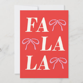 Fa La La Holiday Card
