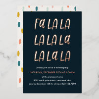 Fa la la | Holiday Christmas party ROSE GOLD