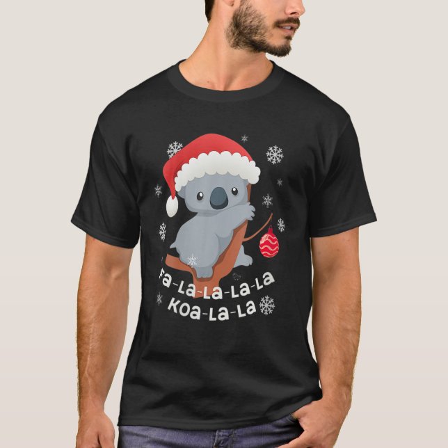 Fa-La-La Koala-La-La-Cute Koala Bear Australian Ch T-Shirt (Front)