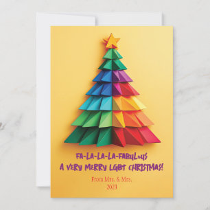 Fa-la-la-la-Fabulous: A Very Merry LGBT Christmas! Holiday Card