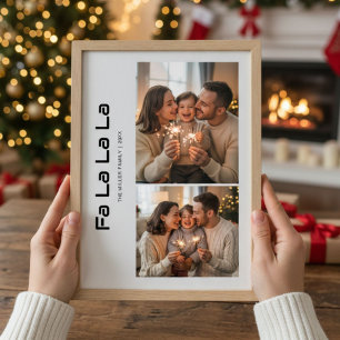 Fa La La La Family Christmas Card