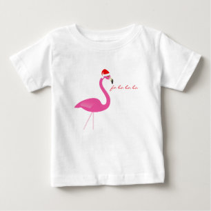 Fa la la la Flamingo Holiday Baby Dress T-Shirt
