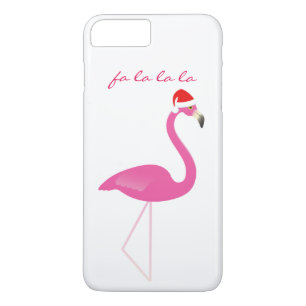 Fa la la la Flamingo iPhone 7 in white Case-Mate iPhone Case