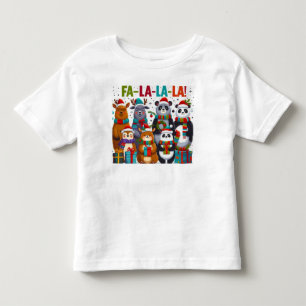 Fa-La-La-La Friends! – Adorable Christmas Animals Toddler T-Shirt