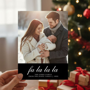 Fa La La La Fun Family Christmas Card