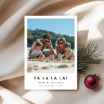Fa La La La La Beach Family Christmas Photo Card<br><div class="desc">Celebrate the season your way with this sunny “Fa La La La La” beach Christmas card. Perfect for families spending the holidays by the coast, this cheerful design pairs a playful photo with modern type for a festive twist on tradition. Send warm wishes and seaside vibes to everyone on your...</div>