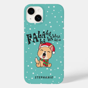 Fa La La La La Christmas Dog Singing Phone Case