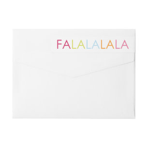 FA LA LA LA LA WRAP AROUND LABEL