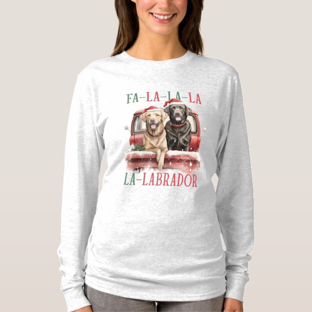FA LA LA LA Labrador T-Shirt (Front)