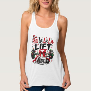 Fa La La La Lift Christmas Weightlifting Singlet