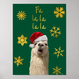 Fa La La La Llama Poster