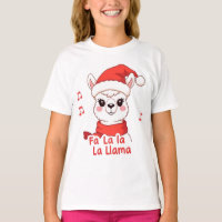 Fa La La La Llama White Deer Christmas