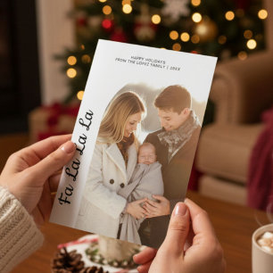 Fa La La La Merry Family Holiday Card