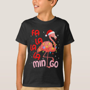 Fa La La La Mingo Flamingo Christmas Men Women Kid T-Shirt