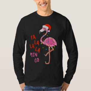 Fa La La La mingo Flamingo for Christmas T-Shirt